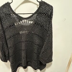 Express Elegant Black Knit Sweater